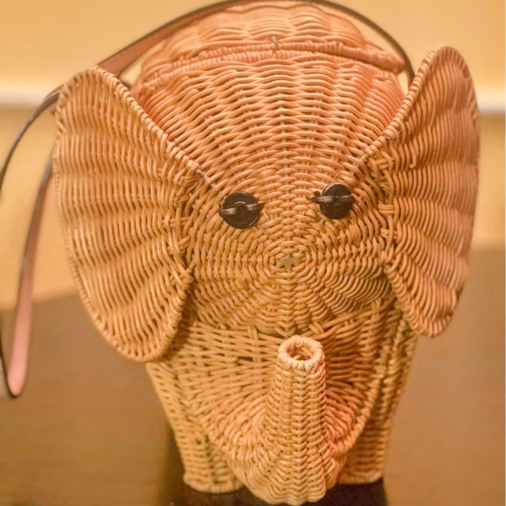 Kate Spade Elephant Wicker Strut your Stuff